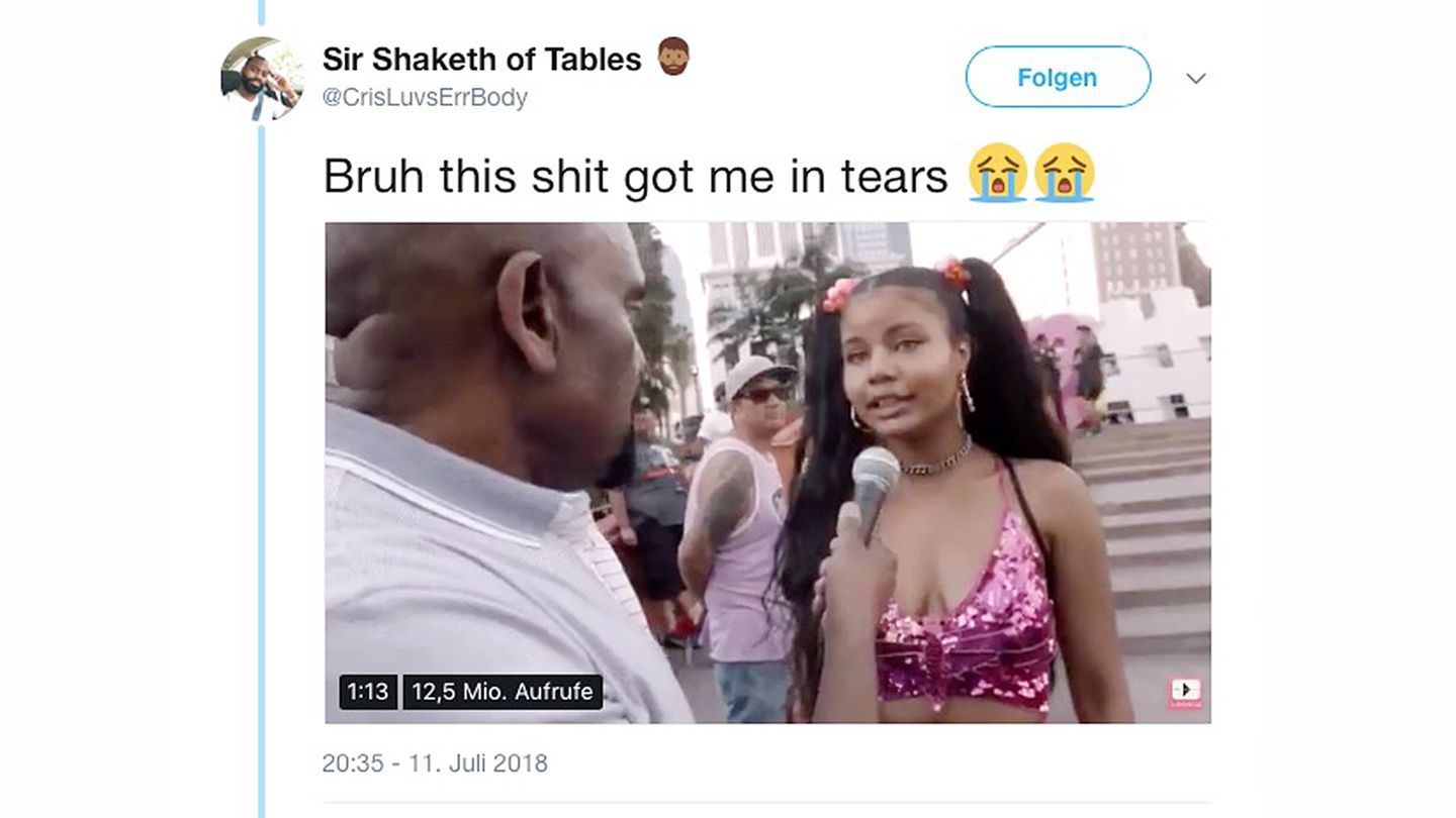 Screenshot aus dem Video, das nun Monate nach der Veröffentlichung viral geht