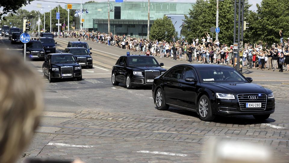 Helsinki Gipfel Putin Limosine Helsinki Gipfel Putin Limosine