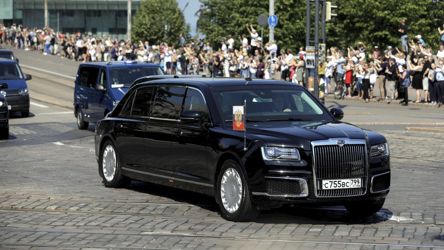 Die "Cortege" (Ehrengeleit) von Wladimir Putin