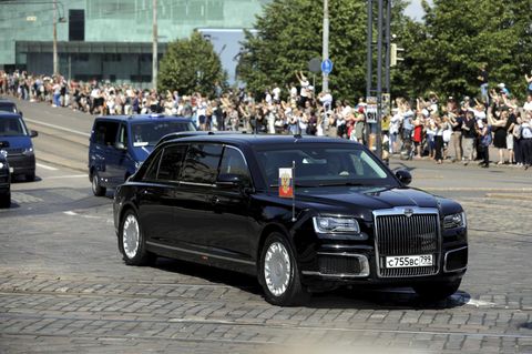 Die "Cortege" (Ehrengeleit) von Wladimir Putin