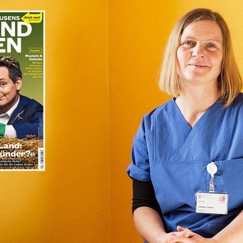 Hebamme Cathleen Gerken hilft werdenden Müttern bei der Geburt