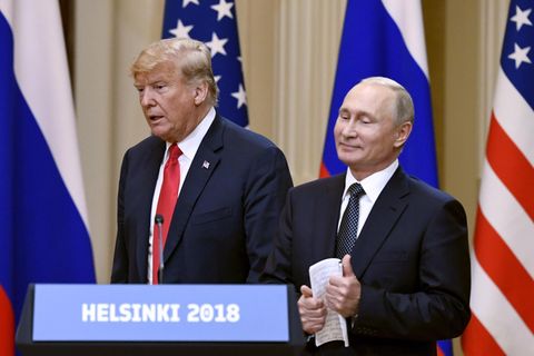 Donald Trump betonte in der Konferenz mit Putin die Notwendigkeit für einen Frieden.