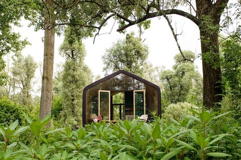 Wikkelhaus aus Pappe und Holz