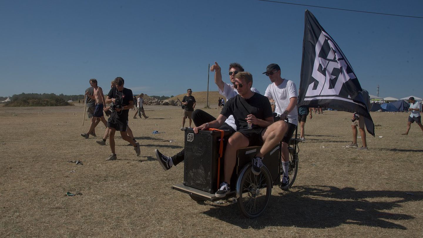Rasante Fahrt mit dem Boom-Box-Bike   
