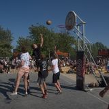Das Angebot während der Warm-Up Days, also der Zeit vor dem eigentlichen Festival, ist vielfältig. Die "3Game"-Sportplätze sind gut genutzt   
