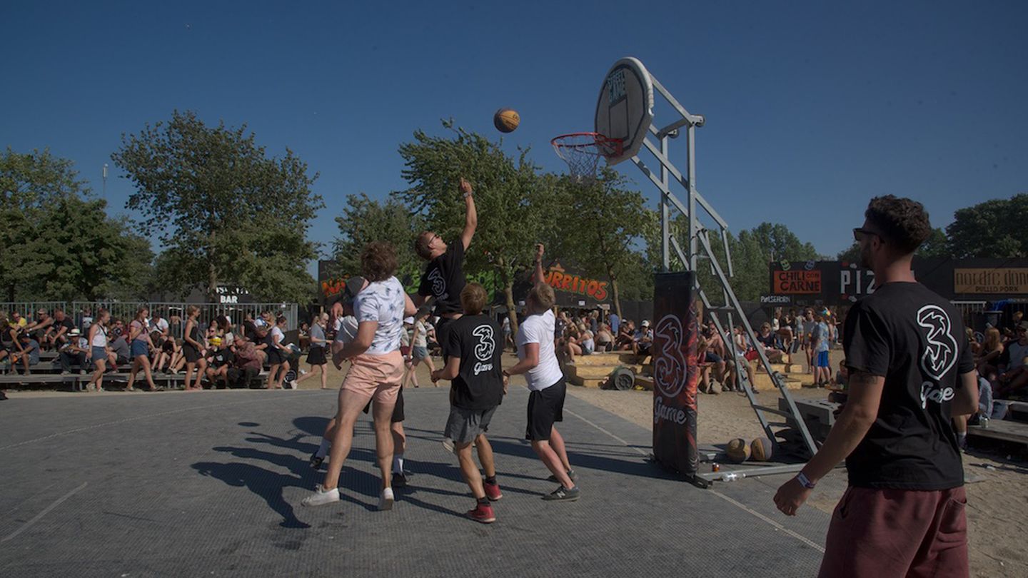 Das Angebot während der Warm-Up Days, also der Zeit vor dem eigentlichen Festival, ist vielfältig. Die "3Game"-Sportplätze sind gut genutzt   