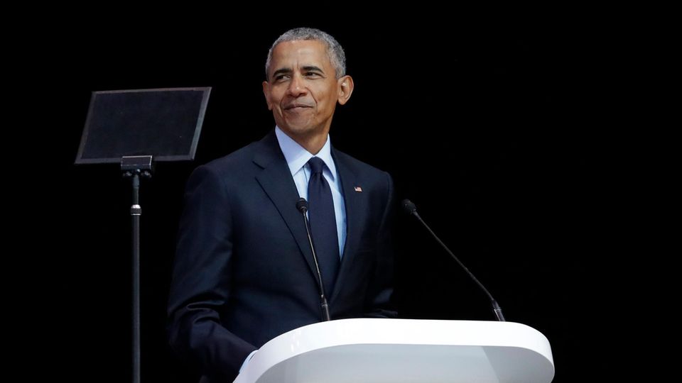 Ex-US-Präsident Barack Obama in Johannesburg
