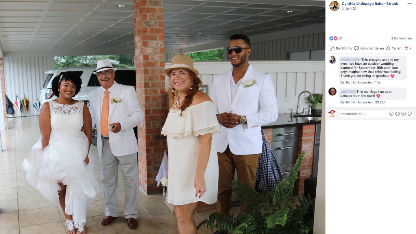Hochzeit Die Braut kann wieder lächeln – Dank einer Fremden, die ihr für die Hochzeit ihr Haus zur Verfügung stellte