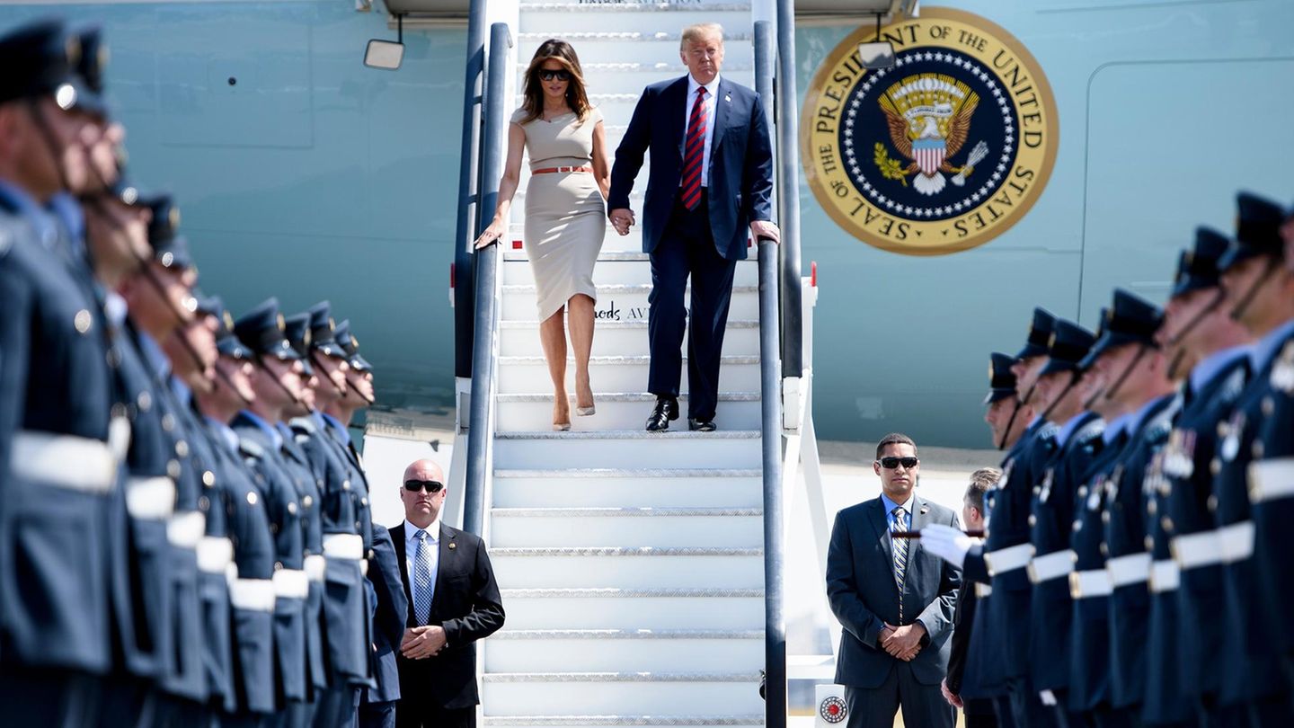 Melania und Donald Trump auf Europa-Reise