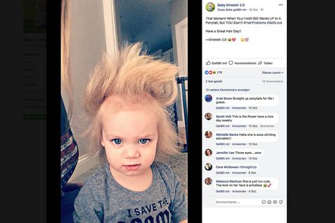 Screenshot von der Facebook-Seite "Baby Einstein 2.0"