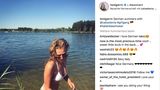 Auch Toni Garrn bleibt der Heimat treu und badet im Bernsteinsee bei Ruhlsdorf.
