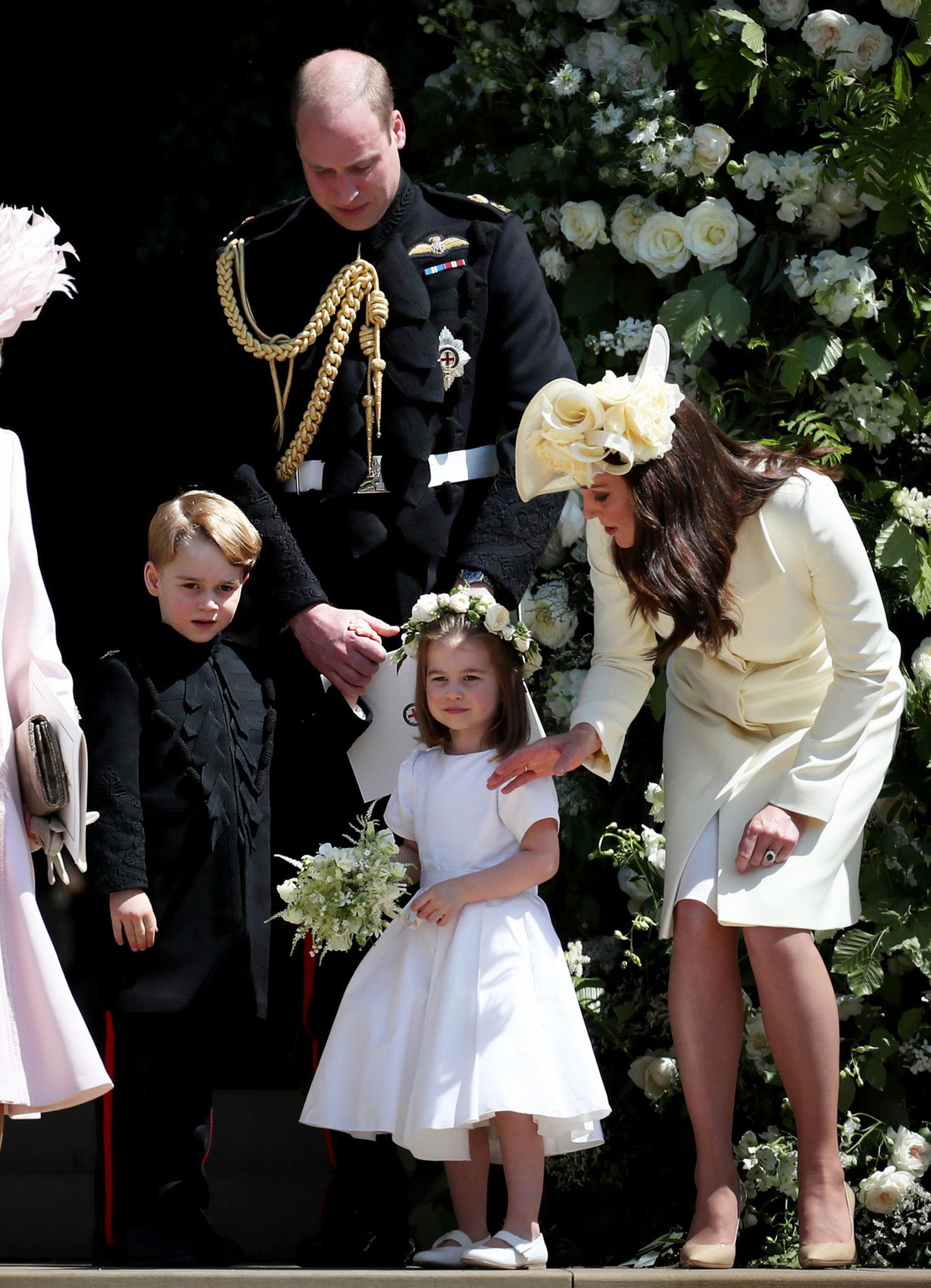Prinz George, Prinz William, Prinzessin Charlotte, Herzogin Kate Prinz George, Prinz William, Prinzessin Charlotte, Herzogin Kate