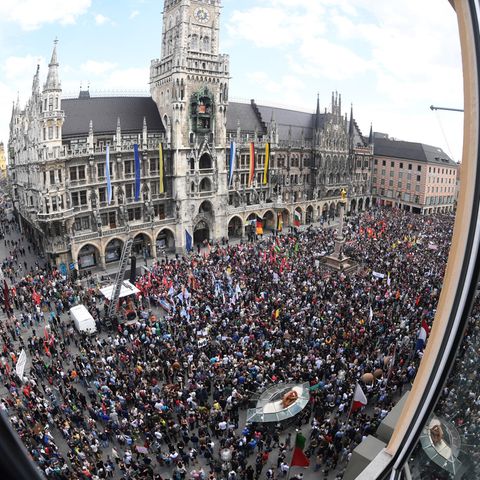 Schon im Mai demonstrierten mehrere zehntausend Menschen in München gegen die Innenpolitik der CSU