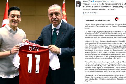 Statement zum Treffen mit Erdogan: Twitter-User reagieren auf Özils Erklärung: "Das Özil-Statement hakt an einem gefährlichen Punkt"