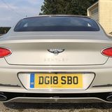 Bentley Continental GT W12 - die Heckleuchten finden sich in den Endrohren wieder - und umgekehrt