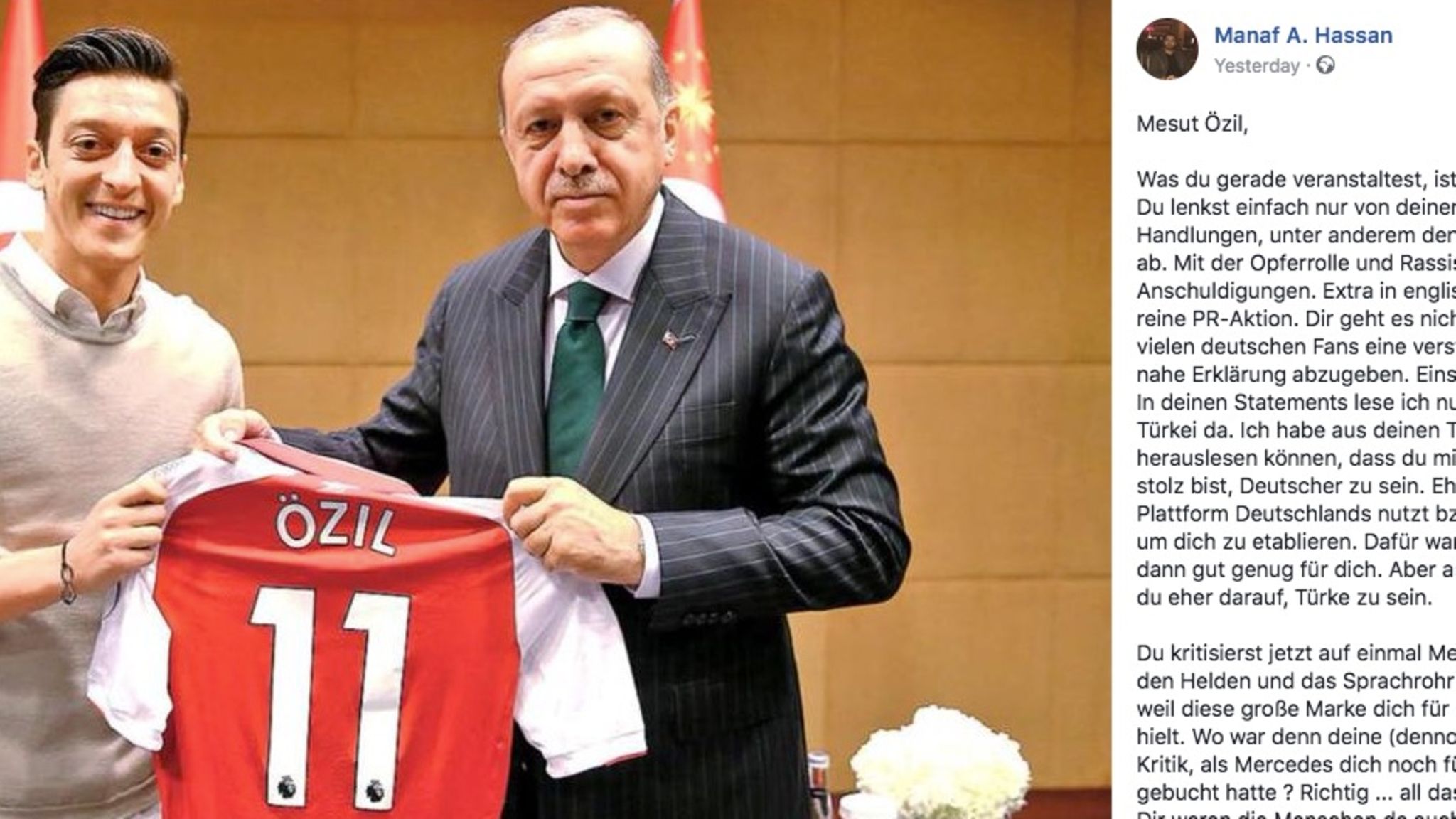 Viraler Facebook-Post: Deutsch-Syrer rechnet in Brief mit Özil ab | STERN.de