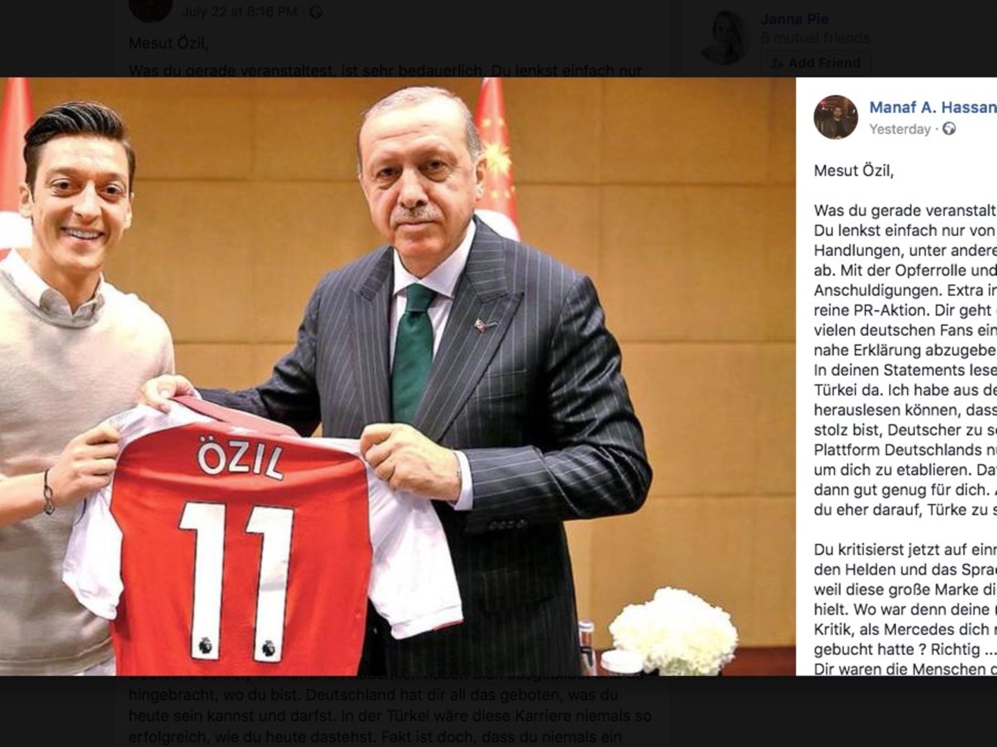 Viraler Facebook-Post: Deutsch-Syrer rechnet in Brief mit Özil ab | STERN.de