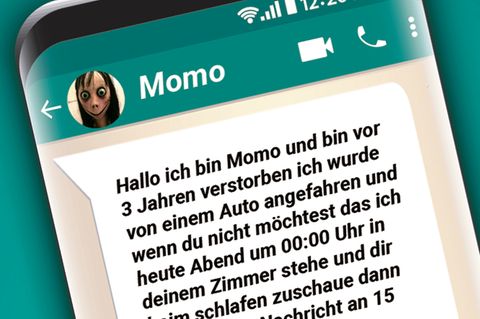 Kettenbrief von "Momo" auf Whatsapp