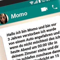 Kettenbrief von "Momo" auf Whatsapp