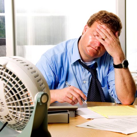 Hitze im Büro