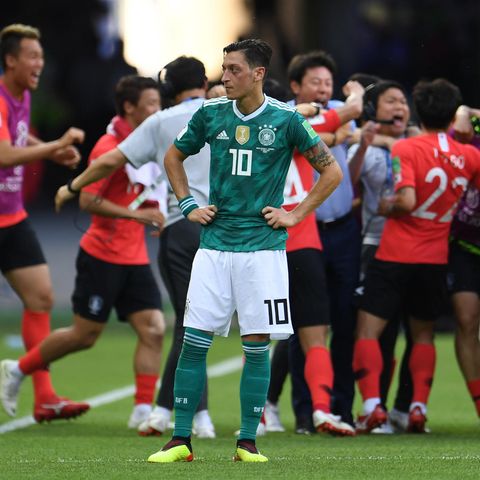 Mesut Özil nach der Niederlage gegen Südkorea