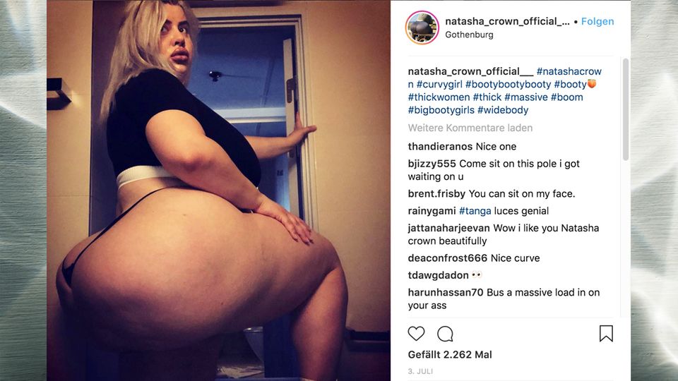 Instagram-Star Natasha Crown: Diese Frau will den größten Po der Welt – und isst dafür sechs Kilo Nutella im Monat