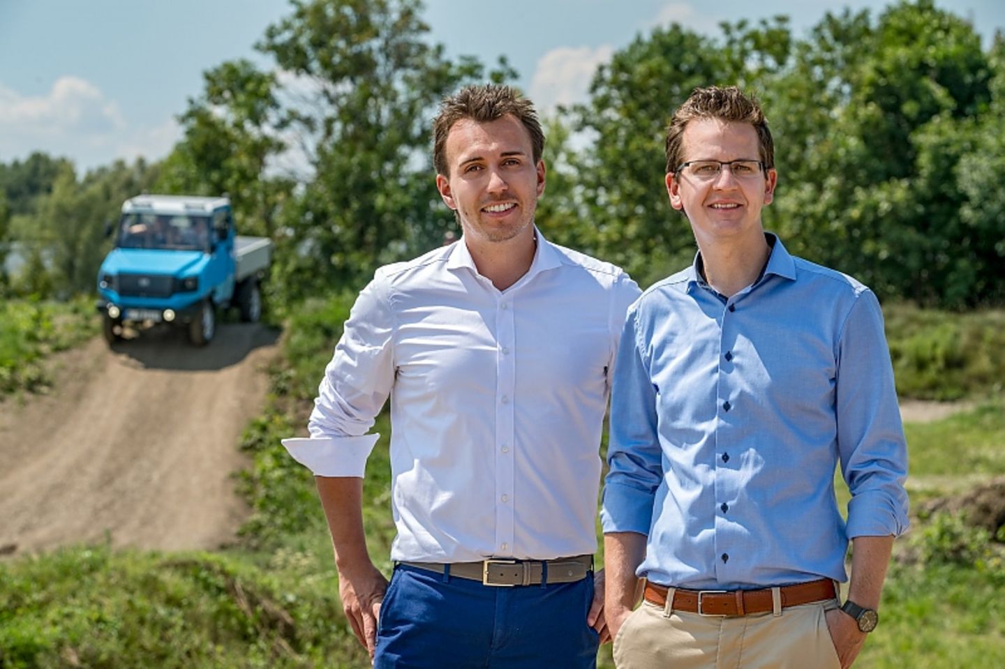 Die Männer hinter dem aCar: Sascha Koberstaedt (links) und Martin Soltes
