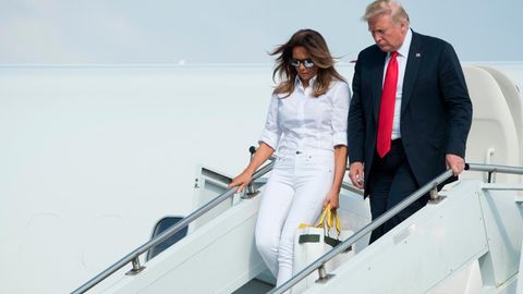 Melania und Donald Trump: Schlechte Laune im Weißen Haus