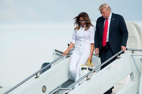 Melania und Donald Trump: Schlechte Laune im Weißen Haus