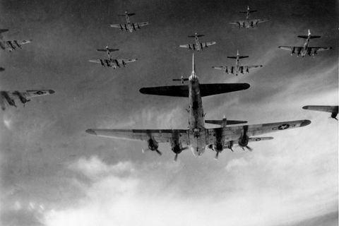 B-17-Flug in der Formation.