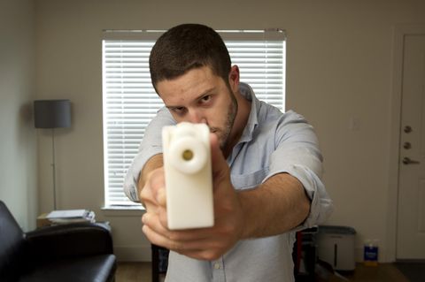 Cody Wilson und sein "Liberator", eine Plastikpistole aus dem 3D-Drucker