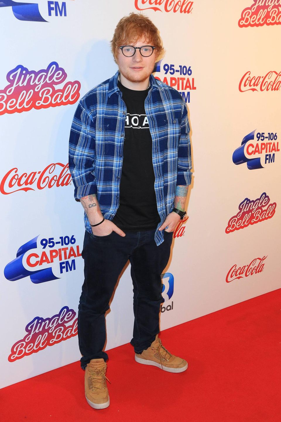Ed Sheeran auf dem roten Teppich Ed Sheeran auf dem roten Teppich