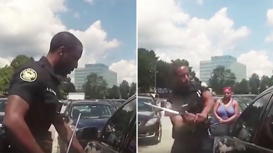 USA: Polizist schlägt Autoscheibe ein, um Baby zu befreien USA: Polizist schlägt Autoscheibe ein, um Baby zu befreien