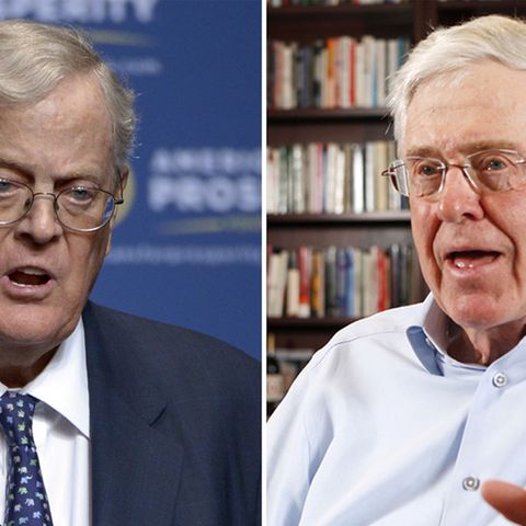 Einflussreiche Gegner der Trump-Regierung: Charles und David Koch (links)