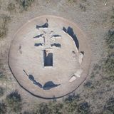 Die Anlage war von einem Kreis von Steinen umgeben.