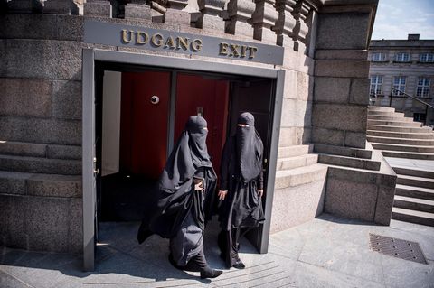 Burka-Trägerinnen in Kopenhagen.