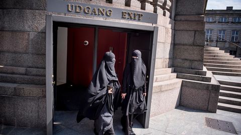 Burka-Trägerinnen in Kopenhagen.
