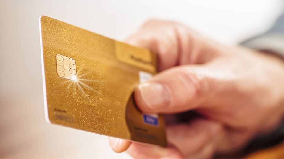 Goldene Kreditkarte