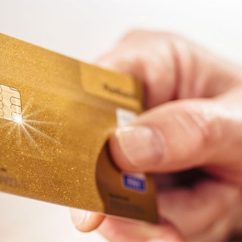 Goldene Kreditkarte