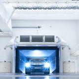 BMW 3er im Windkanal