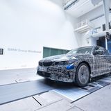 BMW 3er im Windkanal