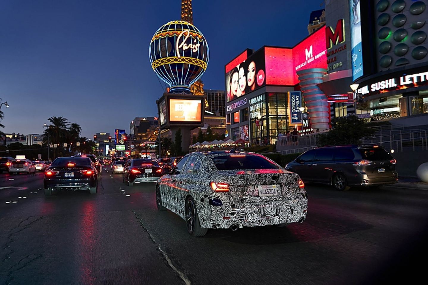 BMW 3er Hitzereprobung Las Vegas
