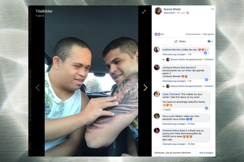 Down-Syndrom: Mann ließ sich seinen Bruder tätowieren – wie dieser reagiert, ist rührend