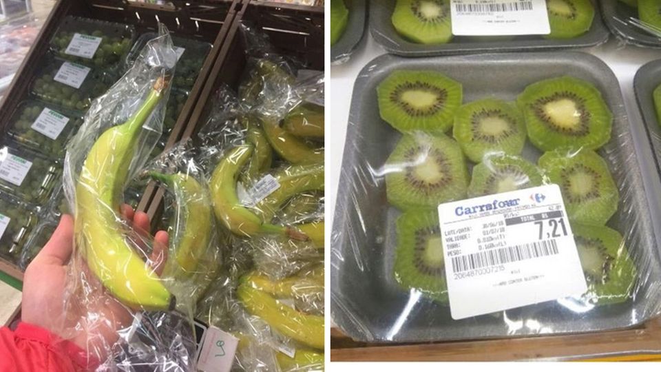 Instagram-Account "Pointless Packaging": Diese Dinge werden einzeln in Plastik verpackt - und machen fassungslos