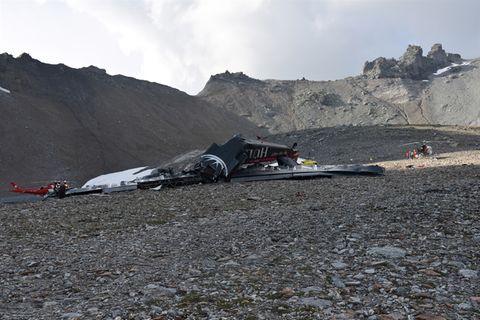 Am Samstag zerschellte die Ju-52 am Berg Piz Segnas