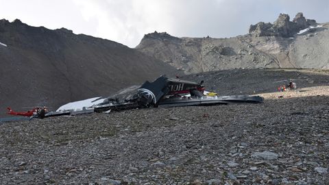 Am Samstag zerschellte die Ju-52 am Berg Piz Segnas