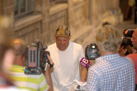 Jan Ullrich vor Journalisten in Palma de Mallorca