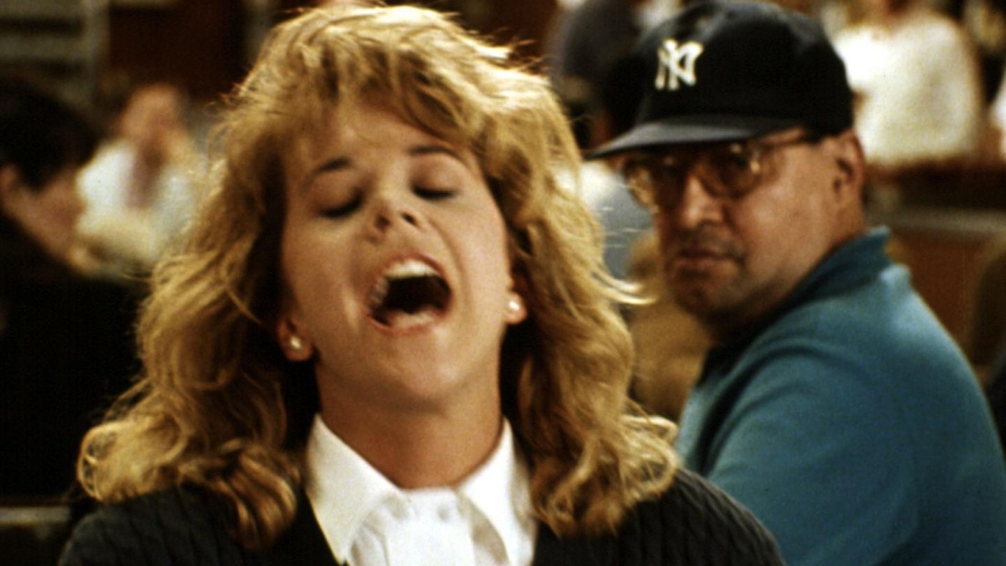 Meg Ryan in der Orgasmus-Szene von "Harry und Sally"