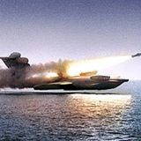 Ein Ekroplan kann Lenkwaffen mit hoher Geschwindigkeit transportieren.