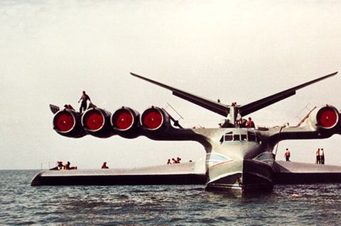 Das Kaspische-See-Monsters sank 1980 - wegen eines Pilotenfehlers beim Start.
